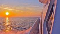 Motor yacht SVEA -  Cruising at Sunset
